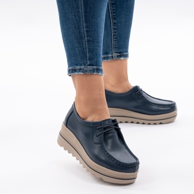 Pantofi Talpa Ortopedica Piele Naturala Navi 1-1151