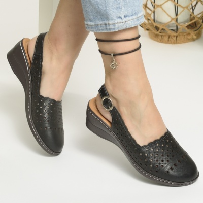 Sandale Piele Naturala Negru JY35825
