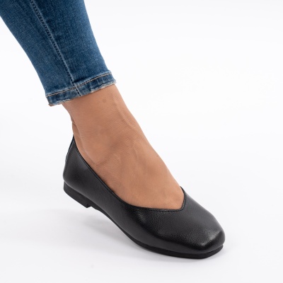 Balerini Piele Naturala AN9178 Negru