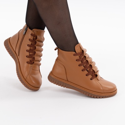 Ghete Piele Naturala Camel 002 23662