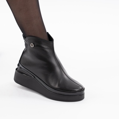 Ghete Piele Naturala Negru 061 2423301