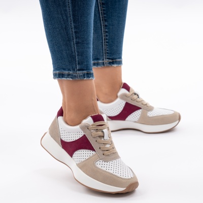 Pantofi Casual Piele Naturala Purple AN561