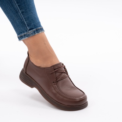 Pantofi Dama Piele Naturala Maro 8055
