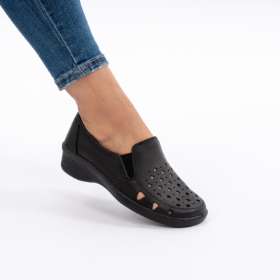 Pantofi Sport Piele Naturala 02-13 Negru