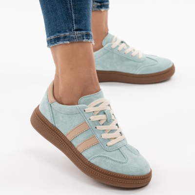 Pantofi Sport Piele Naturala Blue AN8790