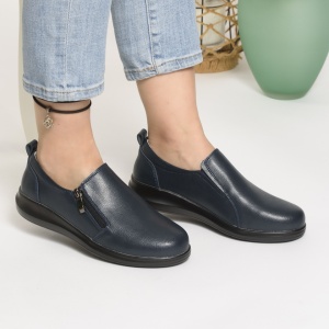 Pantofi Talpa Flexibila Piele Naturala T-3100 Albastri