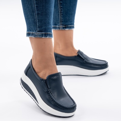 Pantofi Talpa Ortopedica Piele Naturala AN522-2 Navi