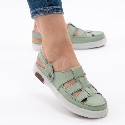 Sandale Piele Naturala Verde AN2018