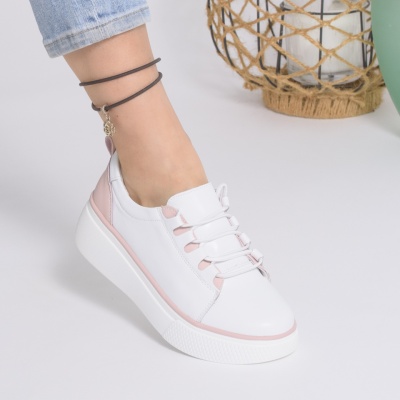 Pantofi Casual Piele Naturala AlbsiRoz T-5941
