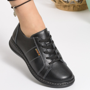 Pantofi Casual Piele Naturala AP2111 Negru