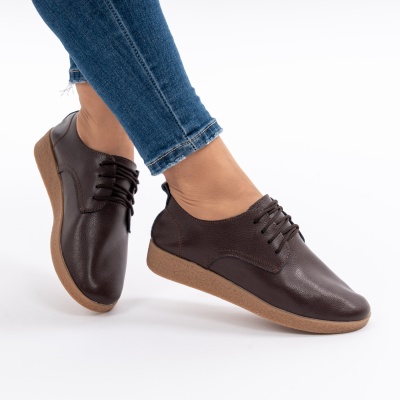 Pantofi Casual Piele Naturala Maro AN1121-5