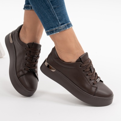 Pantofi Casual Piele Naturala Maro F005-029
