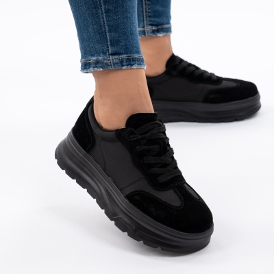 Pantofi Piele Naturala Talpa RELAX A03-1 Negri