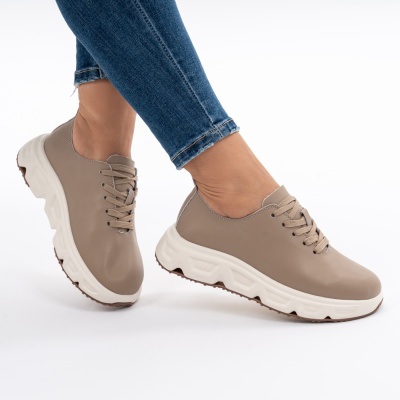 Pantofi Piele Naturala Talpa RELAX F002-534 Maro