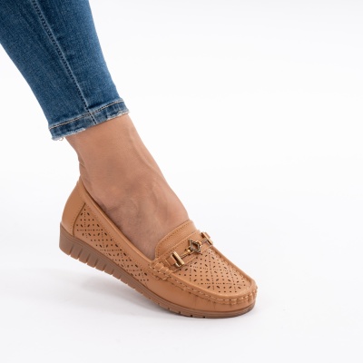 Balerini Piele Naturala 228 Camel
