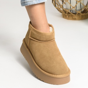 Cizme Piele Naturala Imblanite tip UG Kaki 320-3
