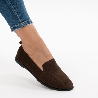 Pantofi Casual Piele Naturala Maro R835