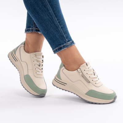 Pantofi Casual Piele Naturala Verde AN256