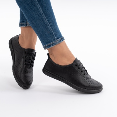 Pantofi Sport Piele Natturala 72-05 Negru