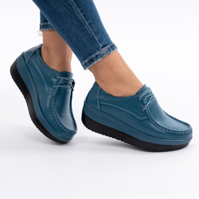 Pantofi Talpa Ortopedica Piele Naturala IT BLUE 1136