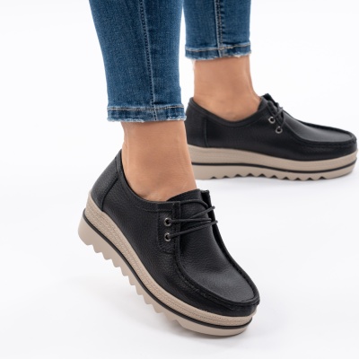 Pantofi Talpa Striată Piele Naturala MM217