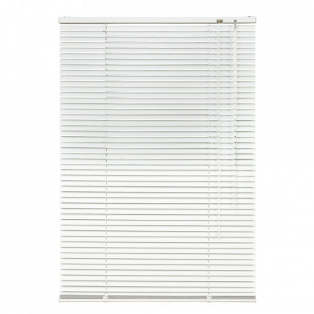 jaluzele orizontale aluminiu alb confectionata L 85 cm x H 100 cm-Profilul 25 MM