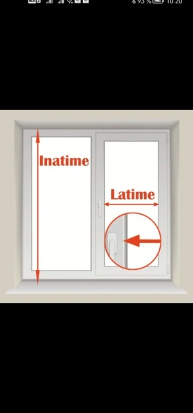 jaluzele orizontale pvc/alb L 65 cm x H 110 cm - Img 3