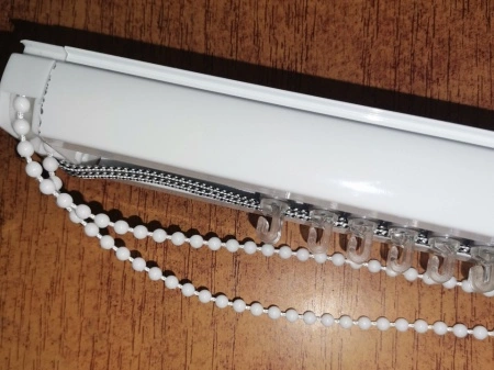 Garnisa pentru jaluzele verticale, L 80 cm, aluminiu, alb - Img 2