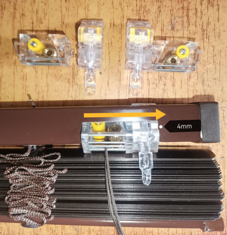 Mecanism rotatie+blocare automat tip A(jaluzele aluminiu )