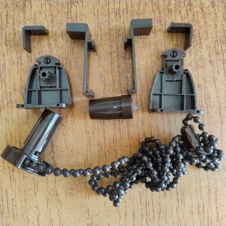 Sistem de prindere - Kit Clemfix Rulou Textil pentru tub 17mm-Tip-2 maro