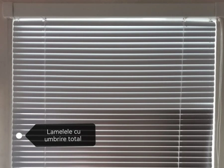 jaluzele orizontale aluminiu confectionata model 2- cu lantsor + umbrire total antracit - Img 2