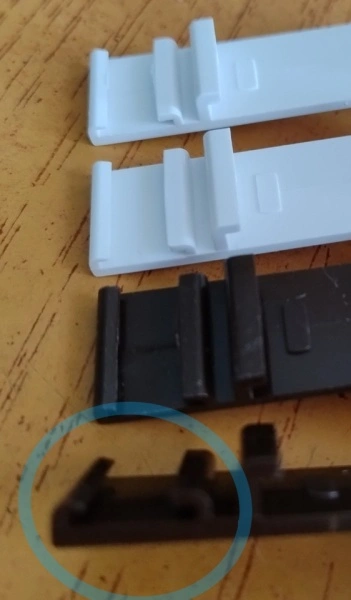 Set cu 2 suport de fixare reglabil cu clemfix pentru rolete zi/noapte tip-2 , maro - Img 2