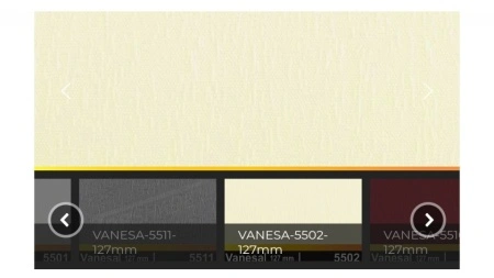 Lamele pentru jaluzele verticale 127mm vanesa 5501-alb- cu umeras - H 140 CM - Img 4