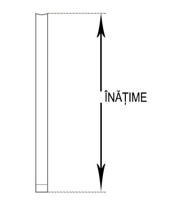 Lamele pentru jaluzele verticale H 155 cm cod 5064 cu umeras+vișiniu - Img 2