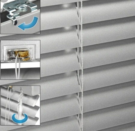 jaluzele orizontale aluminiu confectionata culori argintiu cod-713 - Img 6
