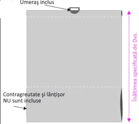 Lamele pentru jaluzele verticale 127mm CORRA 5070-5080cu umeras - H 110 CM - Img 8
