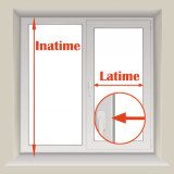 jaluzele orizontale aluminiu confectionata L 140 X 40 CM mult culori-Profilul 25 MM