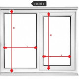 jaluzele orizontale pvc/alb L 35 cm x H 100 cm