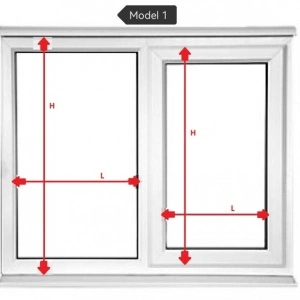 jaluzele orizontale pvc/alb L 35 cm x H 100 cm - Img 4