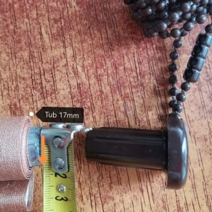 Sistem de prindere - Kit Rulou Textil pentru tub 17.5(int.17mm) cu bile 4.5mm maro-tip1 - Img 4