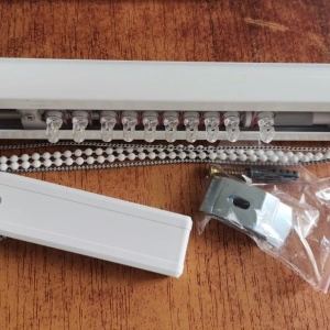 Garnisa pentru jaluzele verticale, L 110 cm, aluminiu, alb - Img 3