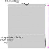 Lamele pentru jaluzele verticale 127mm CORRA 5070-5080cu umeras