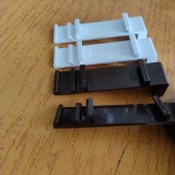 Set cu 2 suport de fixare reglabil cu clemfix pentru rolete zi/noapte , alb tip-2