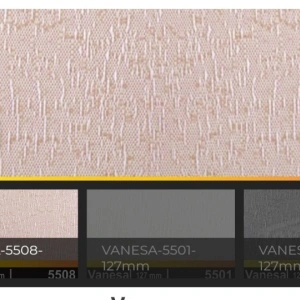 Lamele pentru jaluzele verticale 127mm vanesa 5501-alb- cu umeras - H 140 CM - Img 2