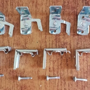 Set cu 2 suport de prindere pentru jaluzele orizontale aluminiu