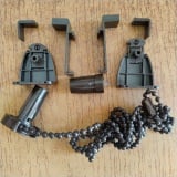 Sistem de prindere - Kit Clemfix Rulou Textil pentru tub 17mm-Tip-2 maro