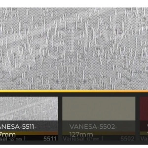 Lamele pentru jaluzele verticale 127mm vanesa 5501-alb- cu umeras - H 140 CM - Img 3