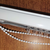 Garnisa pentru jaluzele verticale, 140 cm, aluminiu, alb