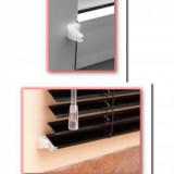 jaluzele orizontale aluminiu alb confectionata L 35 cm x H 100-140 cm-sun lucios