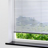 jaluzele orizontale aluminiu alb confectionata L 90 cm x H 130 cm-Profilul 25 MM
